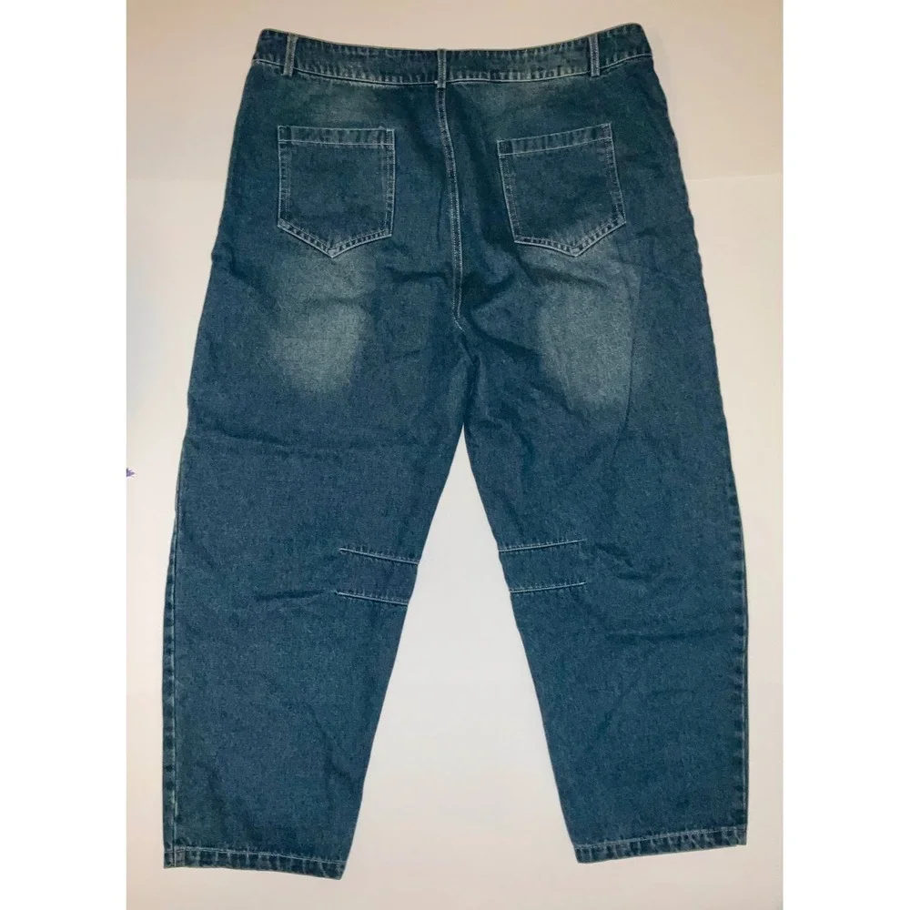 Womens Barrell Jeans Grunge Emo Indie Streetwear Size 34 - Picture 2 of 8